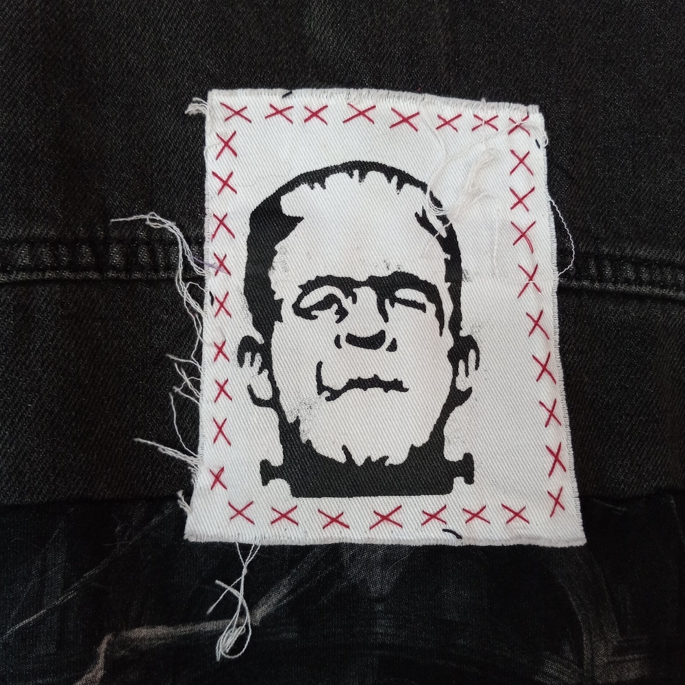 Nosferatu 6- custom RAGE Classic Horror lovers OOAK jacket! STOLEN! - Picture 3 of 16